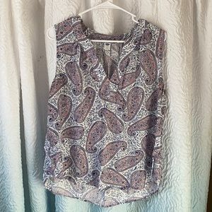 Old Navy Paisley Tank Top